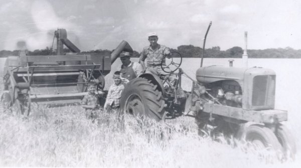 Willie Murphey on tractor